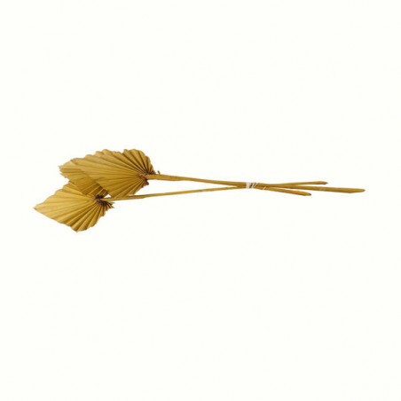 FOGLIA DI PALMA IN BAMBOO 3pz ORO