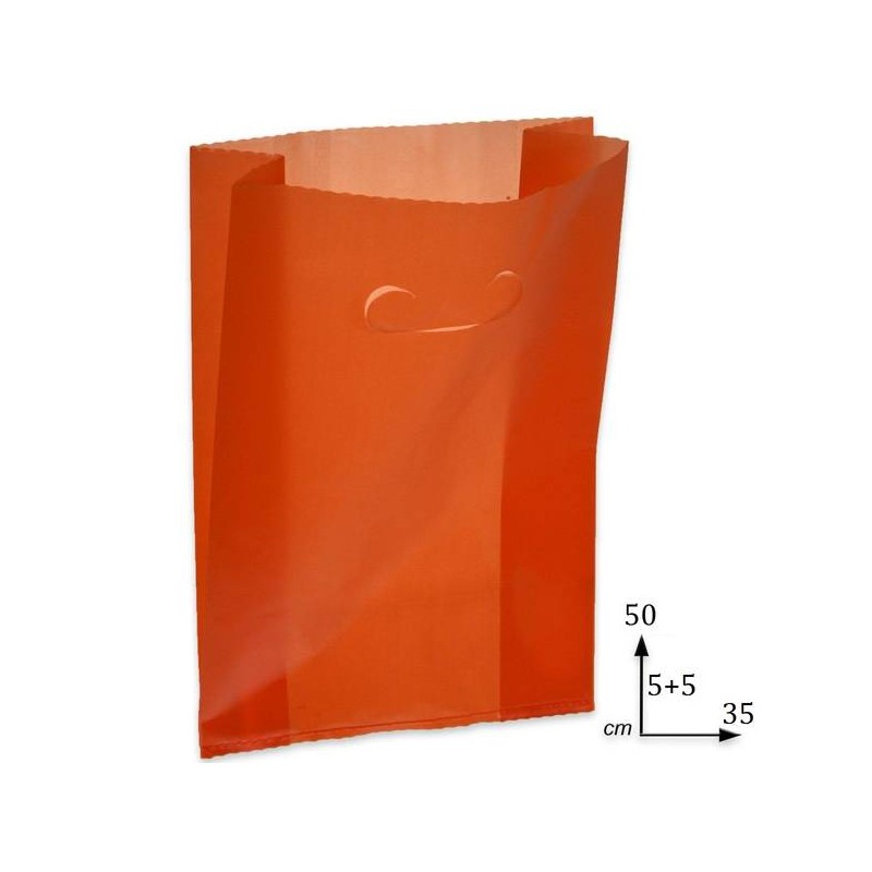 SHOPPER FAGIOLO 35+5+5x50cm 1KG ROSSO