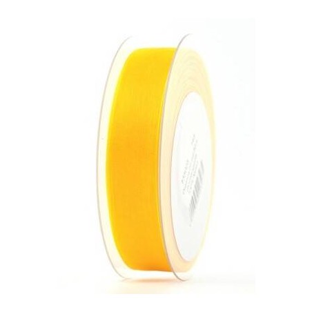 NASTRO ORGANZA mm25x50mt GIALLO TUORLO