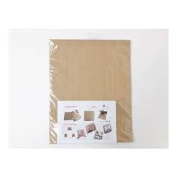 SCATOLINA KRAFT C/CORDA KIT 5pz 2x12x12cm
