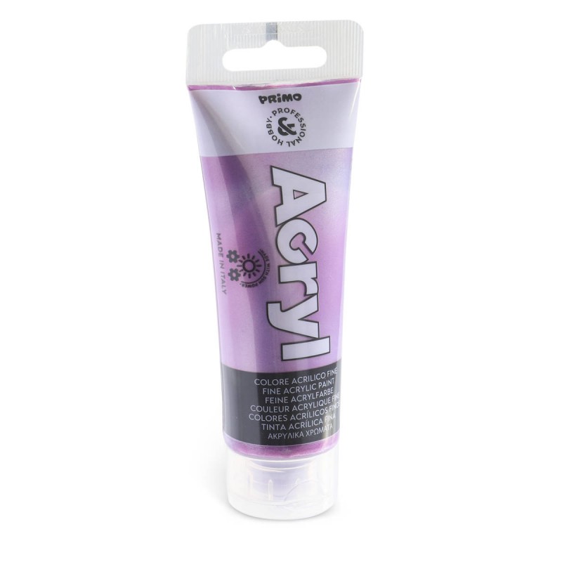TUBETTO COLORE ACRILICO METAL 75ml VIOLA-ROSSO 420 PRIMO