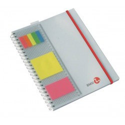 BLOCCO SPIRALATO PPL 80gr 100fg 5mm CON RIGHELLO BM