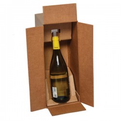 BOTTLE CASE SCATOLA SPEDIZIONE 1 BOTTIGLIA 386x152x159mm