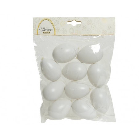 BUSTA UOVA BIANCHE C/FILO H.6cm 10pz