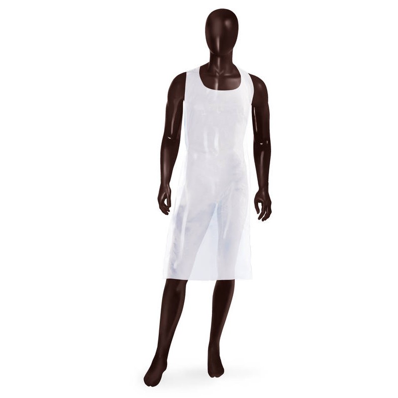 GREMBIULE BIANCO 25my LDPE 70x120 100pz