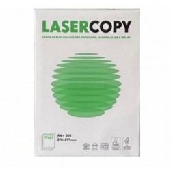 FOGLI A4 BIANCHI RISMA 500fg. 80gr/mq LASER COPY