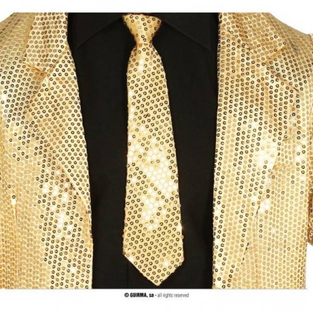 CRAVATTA PAILLETTES ORO