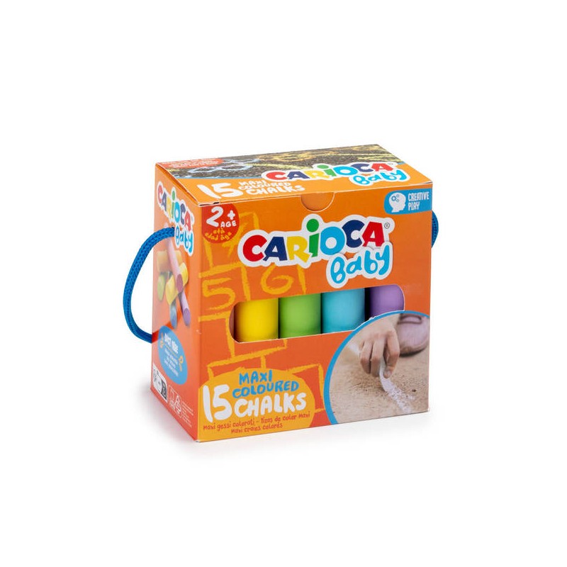 CARIOCA MAXI GESSI BABY 15pz SCATOLA