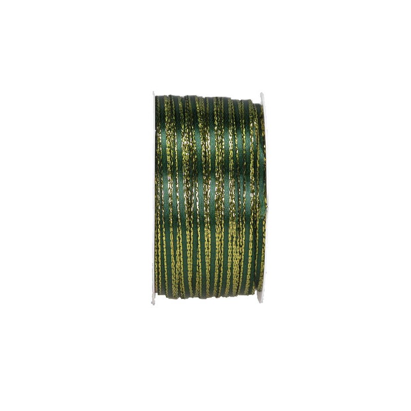 NASTRO DOUBLE BORDO ORO mm3x50mt 111-VERDE