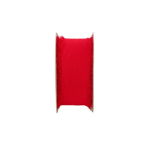 NASTRO CHIFFON SFRANGIATO mm40x15mt ROSSO