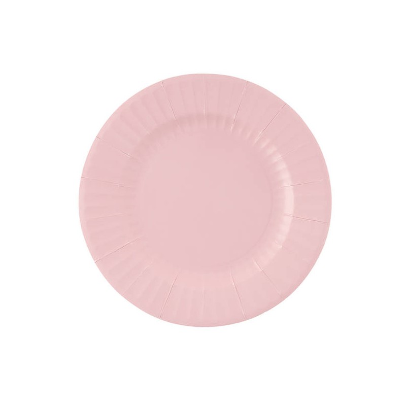 PIATTI ROUND ROSA GERANIO 27cm 8pz