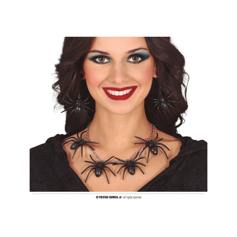 SET COLLANA ORECCHINI RAGNI