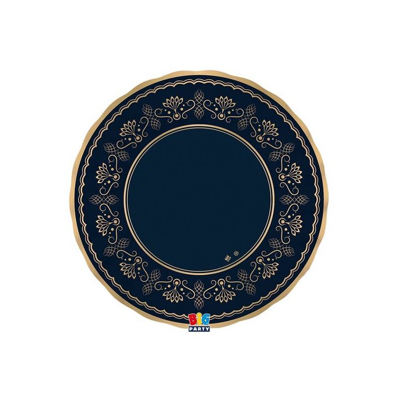 PIATTI PIANI ø25 ROYAL BLUE GOLD 6pz