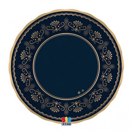 PIATTI PIANI ø25 ROYAL BLUE GOLD 6pz