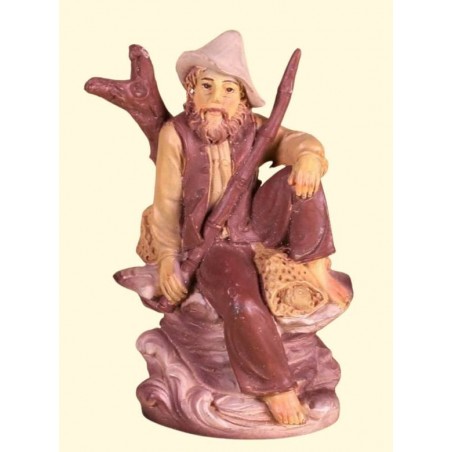 PASTORE SEDUTO PVC 10cm COL.ECO