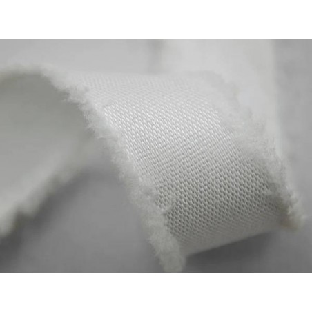 NASTRO SFRANGIATO mm38x15mt COL.1 BIANCO NATURALE