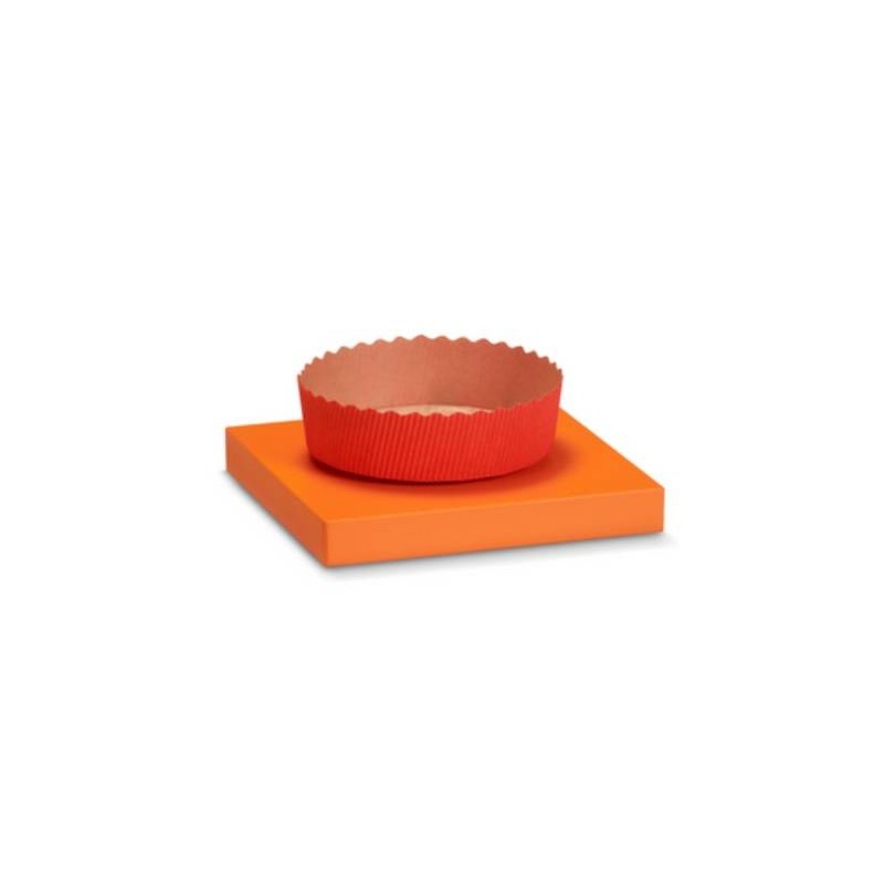 FORMA COTTURA TORTINA ø155x35mm ROSSA 6 PEZZI
