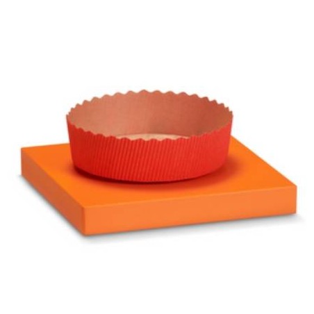 FORMA COTTURA TORTINA ø155x35mm ROSSA 6 PEZZI