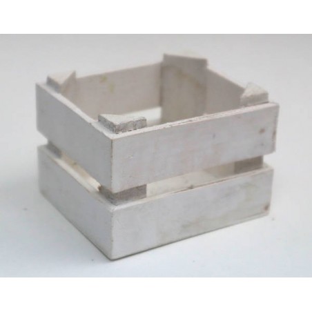 CASSETTA LEGNO BIANCA 7x6x5cm