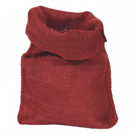 JUTE BAG 35x50cm RED