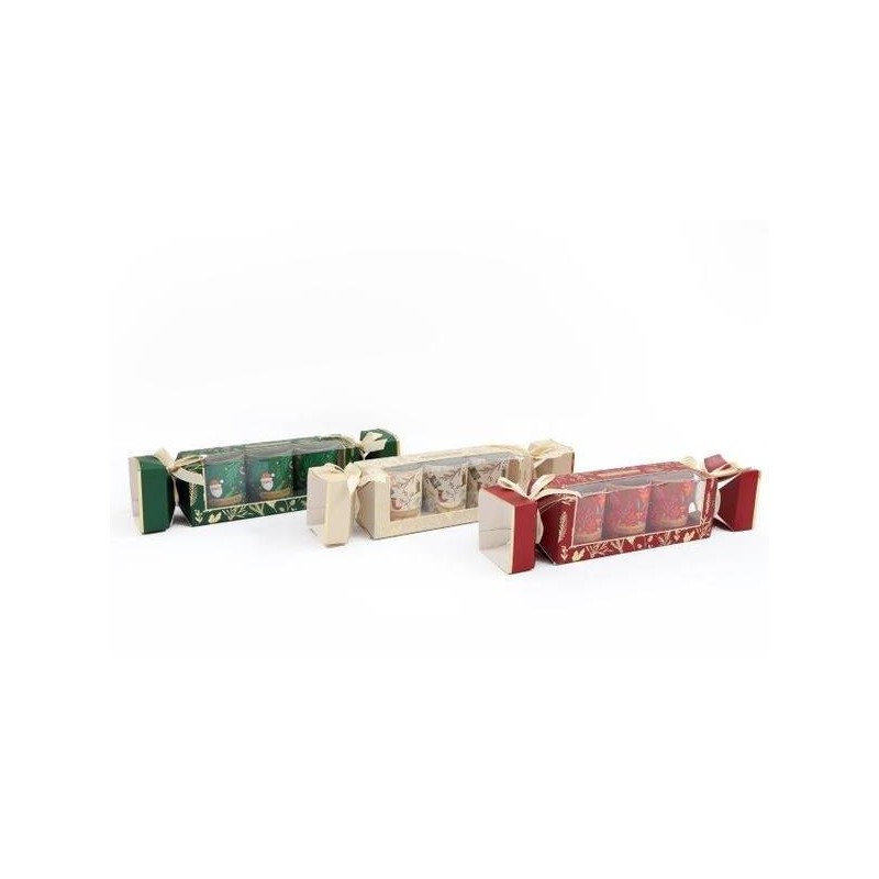 CANDELE IN CRACKER 3assort. 1pz