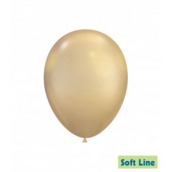 PALLONCINI LATTICE SOFT LINE CHROME 12 30cm ORO CHIARO 124 50pz RC