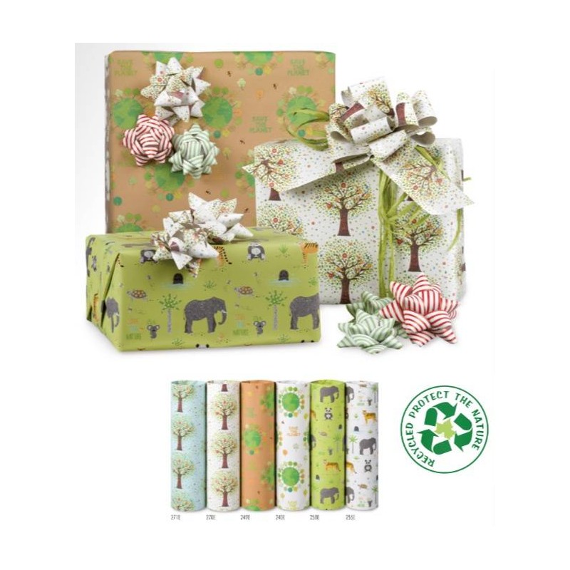 CARTA REGALO SAVE THE PLANET 70x100cm 100 FOGLI ass.ti