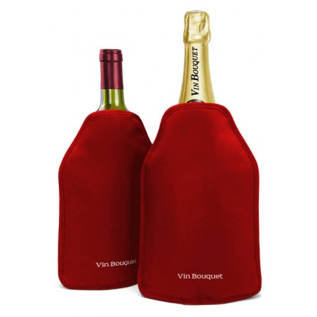 VIN BOUQUET BORSA RINFRESCANTE GLACETTE PER BOTTIGLIA REGOLABILE ROSSA