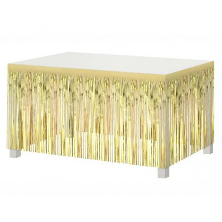 GONNA A FRANGE PER TAVOLO cm80x300 ORO