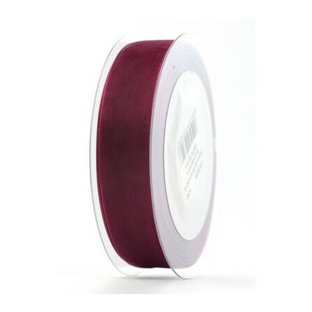 NASTRO ORGANZA mm25x50mt BORDEAUX