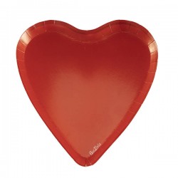 PIATI SAGOMATI RED HEART 17x18cm 8pz