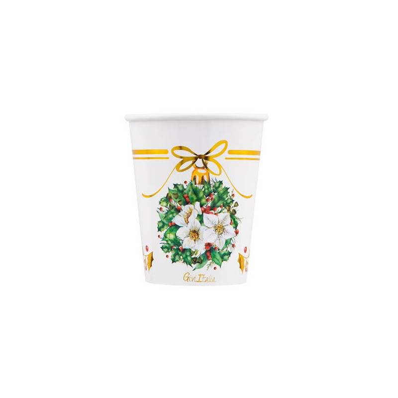 BICCHIERI 250cc E8 COVER MAGIA DEL NATALE 8pz