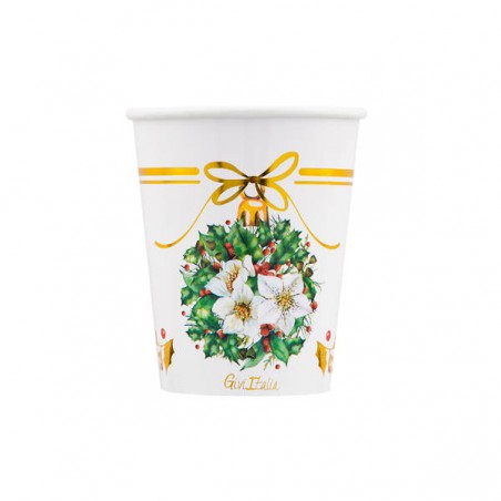 BICCHIERI 250cc E8 COVER MAGIA DEL NATALE 8pz