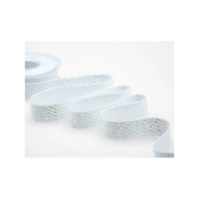 NASTRO SUGAR CANE mm25x20mt COLO.101 ARGENTO BIANCO