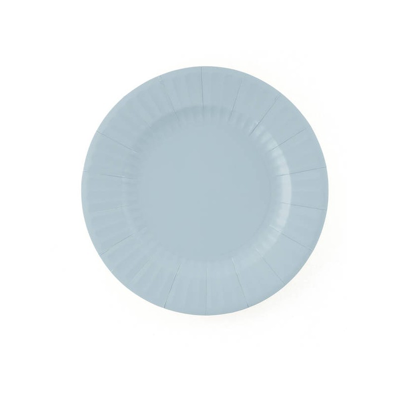 PIATTI ROUND BLU FIORDALISO 27cm 8pz