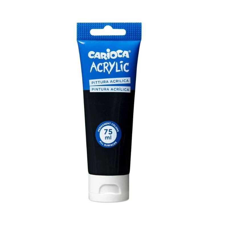 TEMPERA ACRILICA CARIOCA 75ml NERO