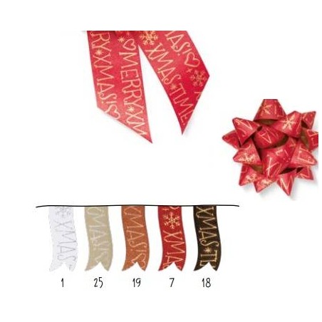 STELLA ADESIVA 68276 DECO XMAS mm15 ø7,5cm COLORI ASSORTITI