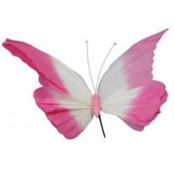 FARFALLA ROSA CARTA 64x45x20cm