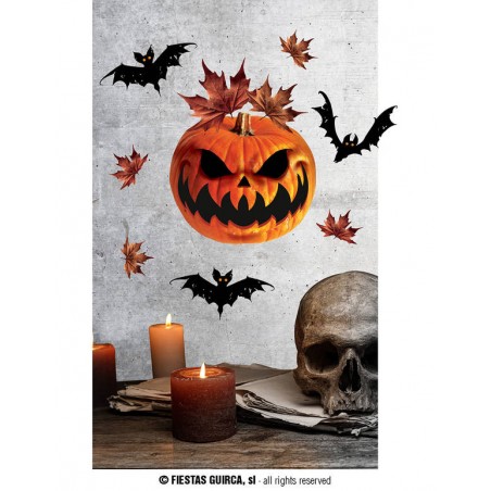 DECORAZIONE ADESIVA PARETE 25x70cm  ZUCCA