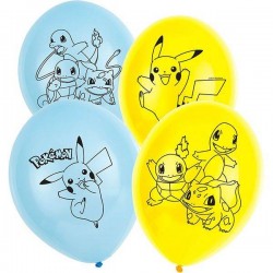 PALLONCINI LATTICE POKEMON 6pz