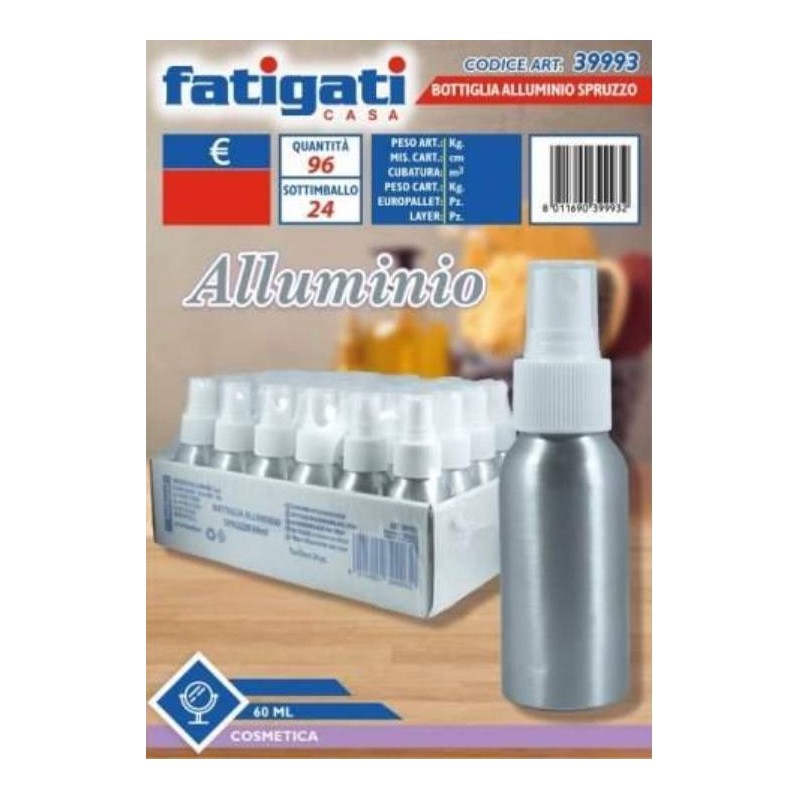 BOTTIGLIA ALLUMINIO SPRAY 60ml