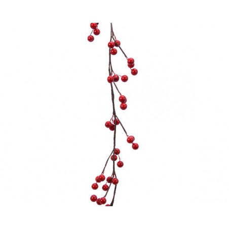 GHIRLANDA FOAM BACCHE ROSSE h130cm