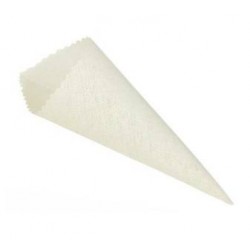 CONO COTONE SEMPLICE Ø6x18cm CREAM 10pz