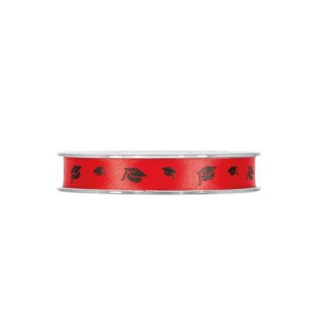 NASTRO LAUREA mm12x25mt ROSSO NERO