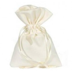 SACCHETTI JUSTINE 8x10cm CREAM 10pz