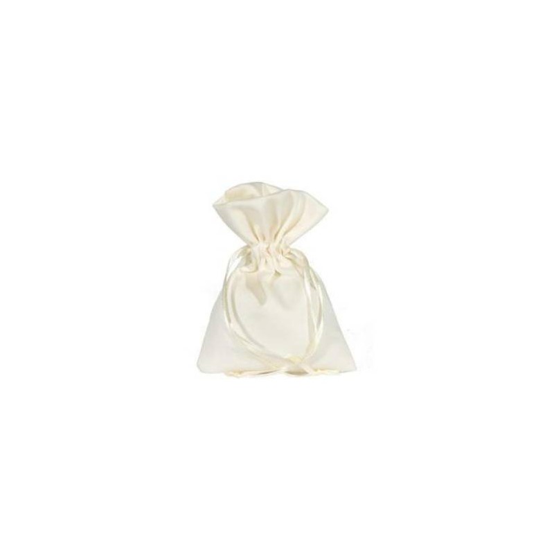 SACCHETTI JUSTINE 8x10cm CREAM 10pz