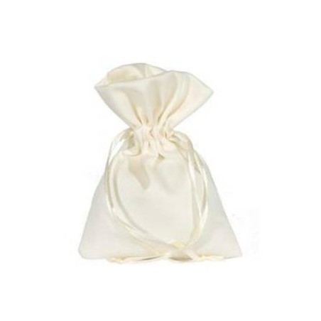 SACCHETTI JUSTINE 8x10cm CREAM 10pz