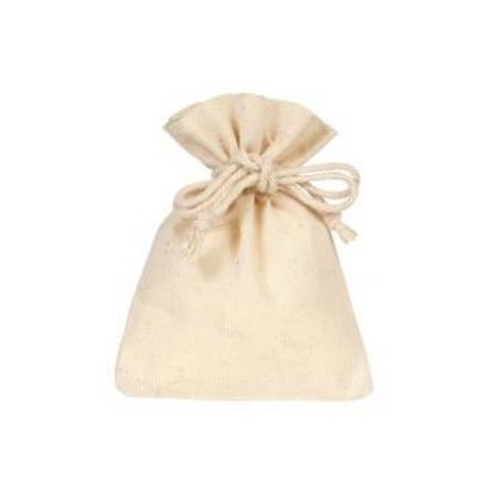 SACCHETTO COTONE NATURAL 7xh10cm 10pz