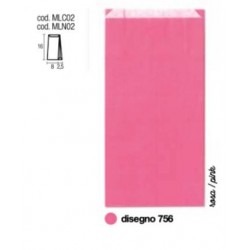 BUSTE REGALO CARTA SEALING ROSA 756 8+2,5x16cm 100pz PER ALIMENTI