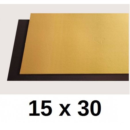 TAVOLETTE CARTONE 2400gr/mq ORO/NERO 15x30cm LISCE 10kg
